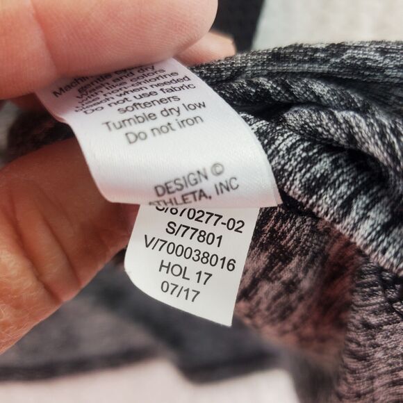 Athleta Sweater Black Colorblock Running Wild Half Zip Workout Athletic Top Sz M - Picture 8 of 11